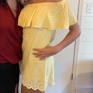 Yellow Gingham Dress